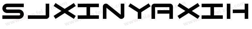 sjxinyaxihei regular字体转换